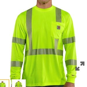 FORCE HIGH-VISIBILITY LONG-SLEEVE CLASS 3 T-SHIRT BNWOT size Large